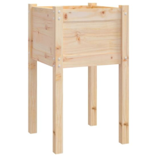 vidaXL tömör fenyőfa kerti virágtartó 40 x 40 x 70 cm (810789) kerti tárolás