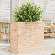 vidaXL tömör fenyőfa kerti virágtartó 70 x 40 x 68,5 cm kerti tárolás