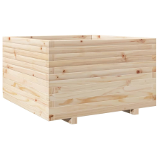vidaXL tömör fenyőfa kerti virágtartó 80 x 80 x 49,5 cm kerti tárolás