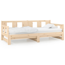 vidaXL tömör fenyőfa kihúzható kanapéágy 2 x (90 x 190) cm (820292) ágy és ágykellék
