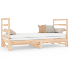vidaXL tömör fenyőfa kihúzható kanapéágy 2x(90x190) cm (3124762) ágy és ágykellék