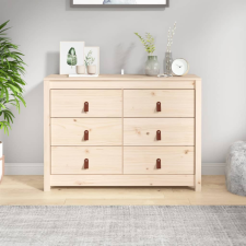 vidaXL tömör fenyőfa kisszekrény 100 x 40 x 72 cm bútor