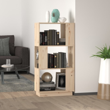 vidaXL tömör fenyőfa könyvszekrény/térelválasztó 51 x 25 x 101 cm bútor