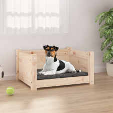 vidaXL tömör fenyőfa kutyaágy 55,5 x 45,5 x 28 cm szállítóbox, fekhely kutyáknak