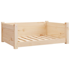 vidaXL tömör fenyőfa kutyaágy 75,5x55,5x28 cm (821452) szállítóbox, fekhely kutyáknak