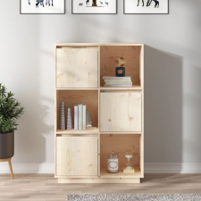 vidaXL tömör fenyőfa magasszekrény 74 x 35 x 117 cm bútor