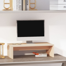 vidaXL tömör fenyőfa monitorállvány 50x27x15 cm bútor