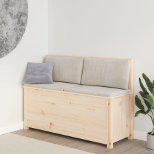 vidaXL tömör fenyőfa pad 110 x 41 x 76,5 cm bútor