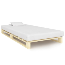 vidaXL tömör fenyőfa raklap ágykeret 90 x 200 cm ágy és ágykellék