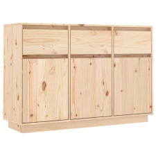 vidaXL tömör fenyőfa tálalószekrény 110 x 34 x 75 cm (813814) bútor