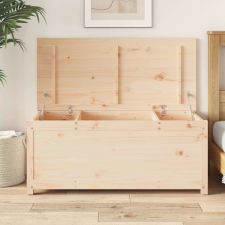 vidaXL tömör fenyőfa tárolóláda 110x50x45,5 cm kerti tárolás