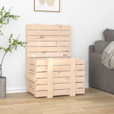 vidaXL tömör fenyőfa tárolóláda 58 x 40,5 x 42 cm bútor