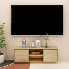 vidaXL tömör fenyőfa TV-szekrény 110 x 30 x 40 cm bútor