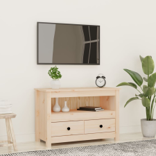 vidaXL tömör fenyőfa TV-szekrény 79 x 35 x 52 cm bútor