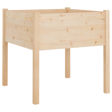 vidaXL tömör fenyőfa virágtartó 70 x 70 x 70 cm (810809) kerti tárolás