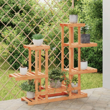 vidaXL tömör fenyőfa virágtartó állvány 95 x 25 x 96 cm kerti dekoráció