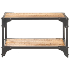 vidaXL tömör mangófa dohányzóasztal 60 x 60 x 35 cm (321794) bútor