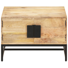 vidaXL tömör mangófa dohányzóasztal 67 x 67 x 45 cm (320375) bútor
