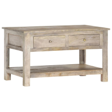 vidaXL tömör mangófa dohányzóasztal 82 x 52 x 47 cm bútor