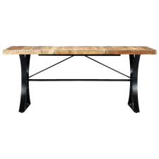 vidaXL tömör mangófa étkezőasztal 180 x 90 x 76 cm (282766) bútor