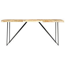 vidaXL tömör mangófa étkezőasztal 180 x 90 x 76 cm (282880) bútor