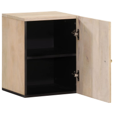 vidaXL tömör mangófa falra szerelhető fürdőszobaszekrény 38x33x48 cm (358268) fürdőszoba bútor