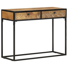 vidaXL tömör mangófa tálalóasztal 100 x 35 x 75 cm bútor