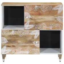 vidaXL tömör mangófa tálalószekrény 80x33,5x75 cm (4018691) bútor