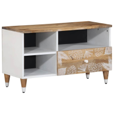 vidaXL tömör mangófa TV-szekrény80x33,5x46 cm bútor