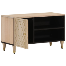 vidaXL tömör mangófa TV-szekrény 80 x 31 x 46 cm (358263) bútor