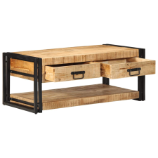 vidaXL tömör nyers mangófa dohányzóasztal 90x50x38 cm (4016685) bútor