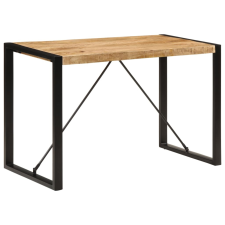 vidaXL tömör nyers mangófa étkezőasztal 120 x 55 x 76 cm bútor