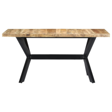 vidaXL tömör, nyers mangófa étkezőasztal 140 x 70 x 75 cm (247437) bútor