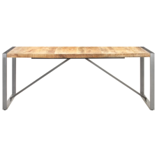 vidaXL tömör nyers mangófa étkezőasztal 200 x 100 x 75 cm (321565) bútor