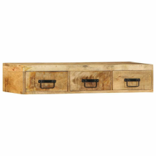 vidaXL tömör nyers mangófa falra szerelhető TV-szekrény 100x30x19 cm bútor