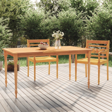 vidaXL tömör tíkfa Batavia asztal 150 x 90 x 75 cm kerti bútor