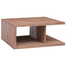 vidaXL tömör tíkfa dohányzóasztal 70 x 70 x 30 cm bútor