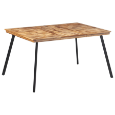vidaXL tömör tíkfa étkezőasztal 148 x 97 x 76 cm bútor