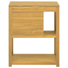 vidaXL tömör tíkfa fürdőszobaszekrény 60 x 40 x 75 cm (338237) bútor