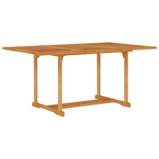 vidaXL tömör tíkfa kerti asztal 150 x 90 x 75 cm kerti bútor
