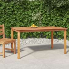 vidaXL tömör tíkfa kerti étkezőasztal 150 x 90 x 75 cm kerti bútor