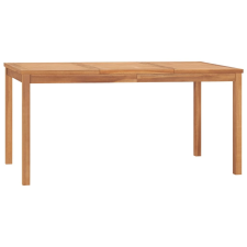 vidaXL tömör tíkfa kerti étkezőasztal 160 x 80 x 77 cm kerti bútor