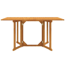 vidaXL tömör tíkfa összecsukható pillangó kerti asztal 150x90x75 cm (362751) kerti bútor