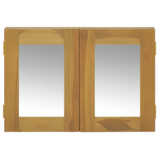 vidaXL tömör tíkfa tükrös szekrény 60 x 10 x 40 cm (338242) bútor