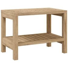 vidaXL tömör tíkfa zuhanyzópad 60 x 30 x 45 cm (340746) fürdőszoba bútor