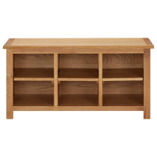 vidaXL tömör tölgyfa cipőtartó 90 x 37 x 45 cm (289189) bútor