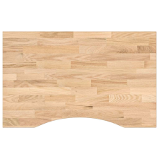 vidaXL tömör tölgyfa téglalap alakú asztallap kezeletlen 80x50x2,5cm (4009007) bútor
