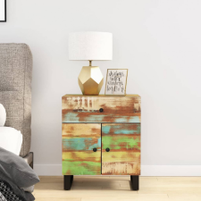 vidaXL tömör újrahasznosított és szerelt fa éjjeliszekrény 50x33x60 cm bútor