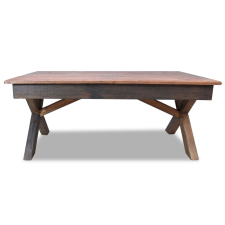 vidaXL tömör újrahasznosított fa dohányzóasztal 110 x 60 x 45 cm (244492) bútor
