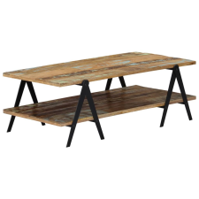 vidaXL tömör újrahasznosított fa dohányzóasztal 115 x 60 x 40 cm bútor